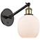 Ballston Belfast 6" LED Sconce - Black Brass Finish - Matte White Shad