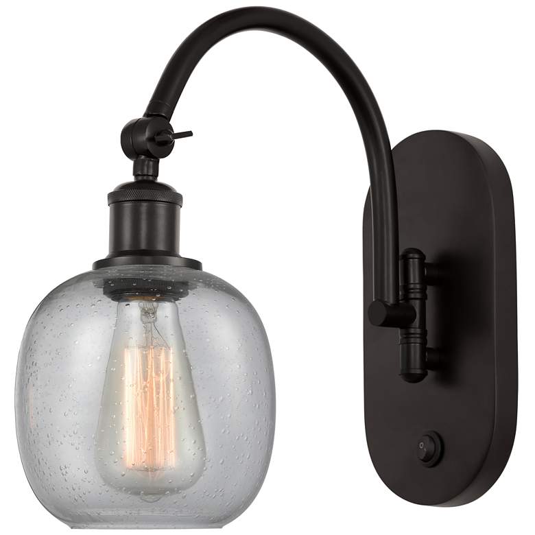 Image 1 Ballston Belfast 6" LED Sconce - Bronze Finish - Seedy Shade