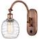 Ballston Belfast 6" LED Sconce - Copper Finish - Deco Swirl Shade