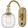 Ballston Belfast 6" LED Sconce - Gold Finish - Deco Swirl Shade