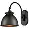 Ballston Bell 12" High Matte Black LED Wall Sconce