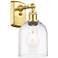 Ballston Bella 10.5" High Satin Gold Sconce With Clear Shade