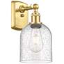 Ballston Bella 10.5" High Satin Gold Sconce With Seedy Shade