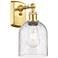 Ballston Bella 10.5" High Satin Gold Sconce With Seedy Shade