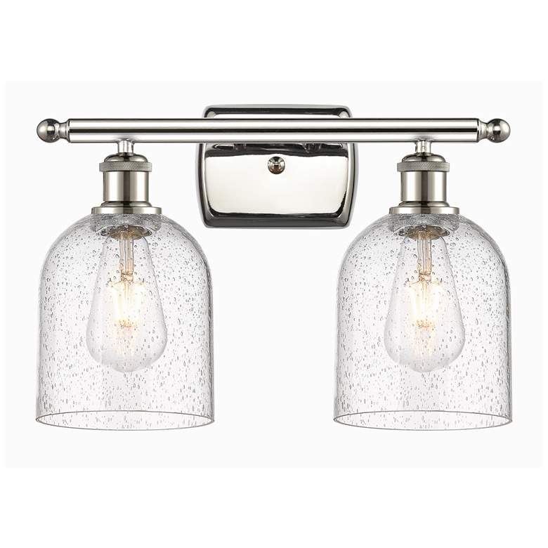 Image 1 Ballston Bella 15.5" Wide 2 Light Polished Nickel Bath Light w/ Seedy