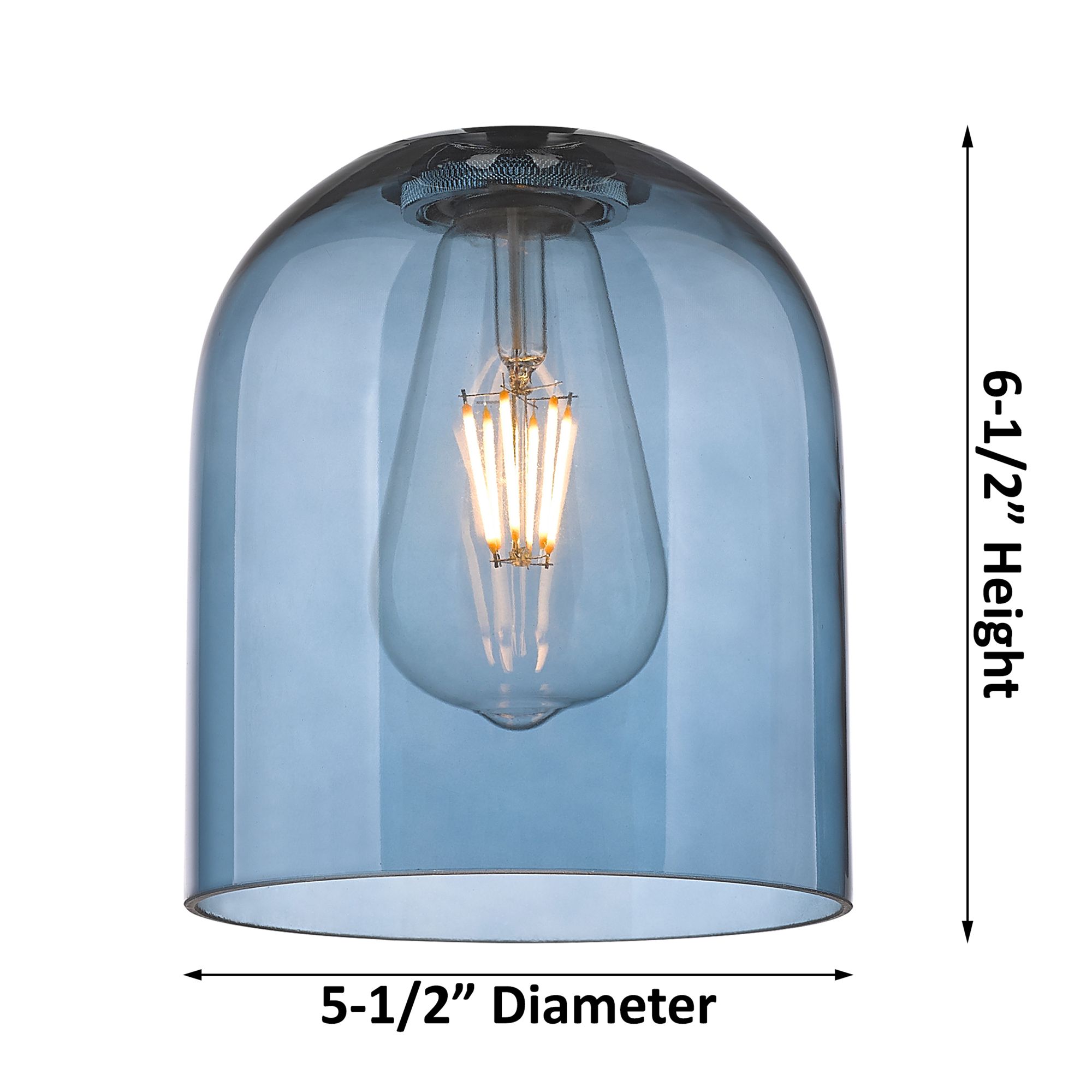Image 6 Ballston Bella 15.5"W 2 Light Brushed Brass Bath Light w/ Blue Shade more views