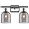 Ballston Bella 15.5"W 2 Light Chrome Bath Light w/ Light Smoke Shade