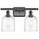 Ballston Bella 15.5"W 2 Light Oil Rubbed Bronze Bath Light w/ Clear Sh