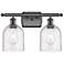 Ballston Bella 15.5"W 2 Light Oil Rubbed Bronze Bath Light w/ Seedy Sh