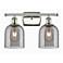 Ballston Bella 15.5"W 2 Light Polished Nickel Bath Light w/ Smoke Shad