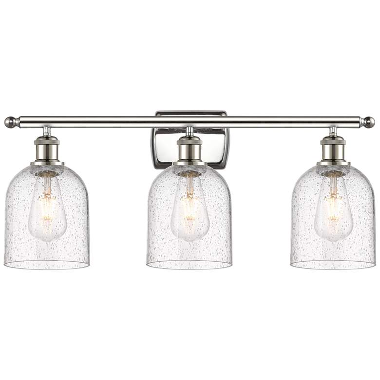 Image 1 Ballston Bella 25.5" Wide 3 Light Polished Nickel Bath Light w/ Seedy