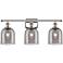 Ballston Bella 25.5"W 3 Light Polished Nickel Bath Light w/ Smoke Shad