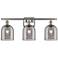 Ballston Bella 25.5"W 3 Light Satin Nickel Bath Light w/ Light Smoke S