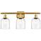 Ballston Bella 25 1/2" Wide Satin Gold 3-Light Bath Light