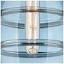 4_Ballston Bella 35.5"W 4-Light Polished Nickel Bath Light w/ Blue Shade more views