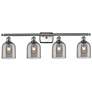 Ballston Bella 35.5"W 4-Light Satin Nickel Bath Vanity Light w/ Smoke