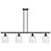 Ballston Bella 48"W 4-Light Oiled Bronze Stem Island Light w/ Seedy Sh