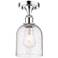 Ballston Bella 5.5" Wide Polished Chrome Semi-Flush Mount With Seedy S