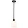 Ballston Bella 5.5"W Oiled Bronze Stemmed Mini Pendant w/ Gloss White