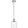 Ballston Bella 5.5"W Polished Chrome Stemmed Mini Pendant w/ Clear Sha