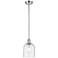 Ballston Bella 5.5"W Polished Chrome Stemmed Mini Pendant w/ Seedy Sha