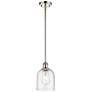 Ballston Bella 5.5"W Polished Nickel Stemmed Mini Pendant w/ Seedy Sha