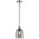Ballston Bella 5.5"W Polished Nickel Stemmed Mini Pendant w/ Smoke Sha