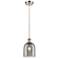 Ballston Bella 5.5"W Satin Nickel Corded Mini Pendant w/ Light Smoke S