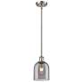 Ballston Bella 5.5"W Satin Nickel Stemmed Mini Pendant w/ Light Smoke
