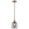 Ballston Bella 5.5"W Satin Nickel Stemmed Mini Pendant w/ Light Smoke