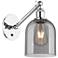 Ballston Bella 9.5"H Chrome Vertically Adjustable Sconce w/ Smoke Shad