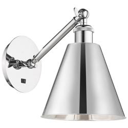 Ballston Berkshire 10" High Polished Chrome Wall Sconce