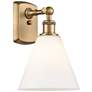 Ballston Berkshire 11 1/4" High Brushed Brass Wall Sconce