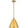 Ballston Berkshire 12" Wide Satin Gold LED Mini Pendant