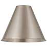 3_Ballston Berkshire 12"W Brushed Satin Nickel Ceiling Light more views