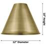 4_Ballston Berkshire 12"W Brushed Satin Nickel Ceiling Light more views