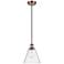 Ballston Berkshire 8" LED Mini Pendant - Antique Copper - Seedy Shade