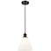 Ballston Berkshire 8" LED Mini Pendant - Oil Rubbed Bronze - Matte Whi