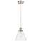 Ballston Berkshire 8" Mini Pendant - Brushed Satin Nickel - Seedy Shad
