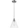 Ballston Berkshire 8" Mini Pendant - Polished Chrome - Clear Shade
