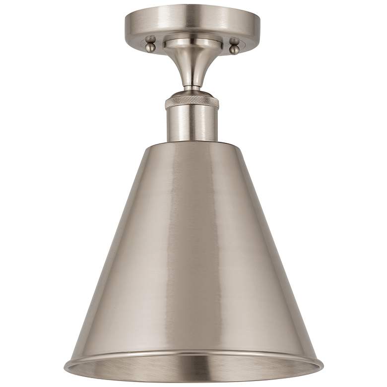 Image 1 Ballston Berkshire 8"W Brushed Satin Nickel Ceiling Light