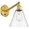 Ballston Berkshire Glass 8" Incandescent Sconce - Gold Finish - Clear 