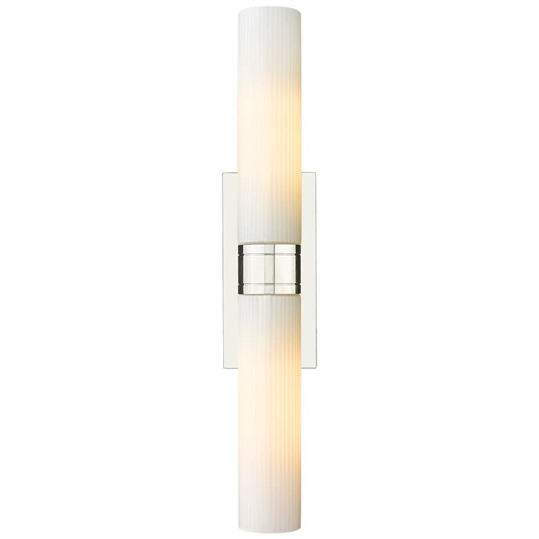 Image 1 Ballston Boreas 24" High Polished Nickel 2-Light Wall Sconce