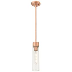Ballston Boreas 3" Cord Hung Mini Pendant Antique Copper w/ 8"H White Shade