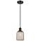 Ballston Boreas 3" Cord Hung Mini Pendant Black Brass - 11"H Striped White