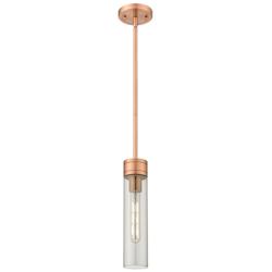 Ballston Boreas 3" Cord Hung Mini Pendant Black Brass w/ 8"H  Smoke Shade