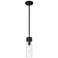 Ballston Boreas 3" Cord Hung Mini Pendant Bronze w/ 8"H Clear Shade