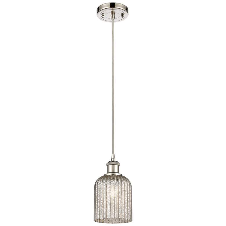 Image 1 Ballston Boreas 3" Cord Hung Mini Pendant Brushed Brass w/ 11"H Clear Shade
