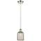 Ballston Boreas 3" Cord Hung Mini Pendant Brushed Brass w/ 11"H Clear Shade