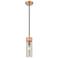 Ballston Boreas 3" Cord Hung Mini Pendant Brushed Brass w/ 11"H White Shade